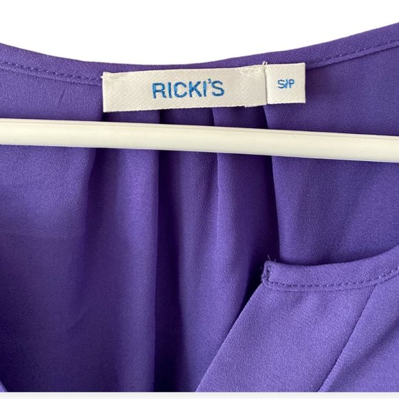 Ricki's Purple Short Sleeve Blouse - Picture 3 of 5